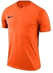 NIKE Men's M Nk Dry Tiempo Prem Jsy T shirt, Safety Orange/Safety Orange/Black/(Black), XL UK