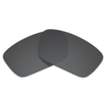 Hawkry Polarized Replacement Lenses for-Oakley Fuel Cell Sunglass Stealth Black