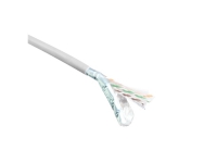 ACT Cat 6 F/UTP solid installation cable, PVC, CPR euroclass ECA, 24AWG, grey 305 meter