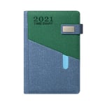 2021 Planner-Daily Weekly Monthly Agenda Yearly Agenda 5.9X8.7 Jan 2021-Dec 2021 Papier Intérieur Épaissi 400 Pages (Couleur: Bleu, Taille: A5)