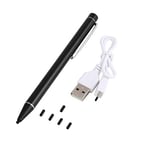 Kurphy Stylus Pens Rubber Tip Rechargeable Active Stylus 2.0mm for Drawing Writing For iOS and Andriod Touchscreen Cellphones Tablets