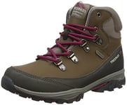Trespass Glebe, Earth, 28, Waterproof Hiking Boots Kids Unisex, UK Size 10, Brown