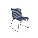 CLICK Dining Chair Without Armrest - Dark Blue