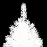 Kunstigt juletræ med lys og kuglesæt 180 cm hvid