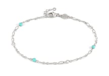 Nomination Anklets fotlänk i silver stone turquoise 241000/003