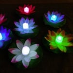 Flytande LED belysning Lotusblomma fÃ¶r Pool & Spabad - 3fÃ¤rgad