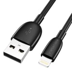 UNBREAKcable iPhone Charger USB Cable - Fast Charging Lightning Cable [Apple MFi Certified] Compatible with iPhone XS XS Max X XR 8 Plus 7 Plus 6s 6 Plus SE 5s 5c 5 iPad iPod - Black 6.6ft/ 2M