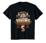 Youth This Brave Little Viking Is 5 - Cool Viking 5th Birthday T-Shirt