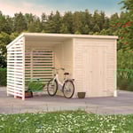 Palmako Förråd Leif 3,0 + 2,9 M² , Obehandlad
