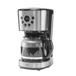 Neo 1.5L Filter Coffee Maker Machine Automatic Setting Digital Timer 12 Cups (Stainless)