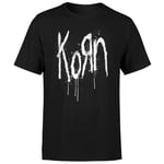 Korn Splatter Men's T-Shirt - Black - XS
