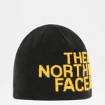 The North Face Reversible TNF Banner Beanie BLACK/SUMMIT GOLD (AKND AGG)
