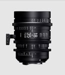 Sigma Cine 18-35mm T2 Zoom Lens Fully Luminous Metric - Canon Mount