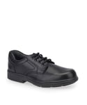 Start-Rite Boys Isaac Black Leather Lace Up School Shoes - Size L3 Wide fit