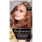 L'Oréal Paris Préférence Infinia Hair Dye (Various Shades) - 7.23 Bali Dark Rose Gold