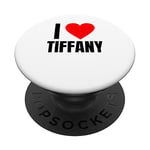 Nom personnalisé « I Love Tiffany » pour femme et fille PopSockets PopGrip Interchangeable