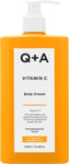 Q+A Vitamin C Body Cream, for hydrating body care with ingredients that promote