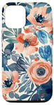 iPhone 12/12 Pro SMALL BLUE GASCONY Ornamental Bird Floral Garden Case