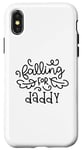 Coque pour iPhone X/XS Falling For Daddy Love Mignon Famille Fête des Pères