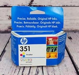 HP 351 Tri Colour Ink Cartridge CB337EE (New In Sealed Box)