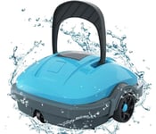 WYBOT Aspirateur de Piscine à Batterie avec Double Moteur, Auto-stationnement, Forte Puissance d'aspiration Robot de Piscine pour piscines Hors-Sol ou encastrées jusqu'à 50 m²