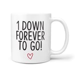 Cute One 1 Year Gift for Girlfriend Boyfriend Husband Wife Valentines Mug - TeHe Gifts®