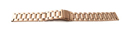 System-S Bracelet 20mm en métal pour Samsung Galaxy Watch 4 Smartwatch Rose, Métallisé/rose, Eine Grösse