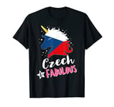 Czech Unicorn Czech Republic Flag T-Shirt