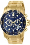 Invicta Klockarmband 0073.01 / Pro Diver Stål Guldpläterad