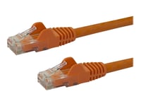 Startech.Com Cat6-Patchkabel Med Hakfria Rj45-Kontakter – 2 M, Orange - Patch-Kabel - Rj-45 (Hane) Till Rj-45 (Hane) - 2 M - Utp - Cat 6 - Hakfri - Orange