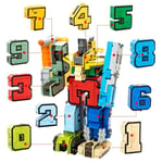 Number Assembled Blocks Transformer Robot Toy Intellectual Game