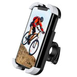 TIMESS Universal Bike Motorcycle Phone Mount Holder 360° Rotation Adjustable Detachable Motorcycle Phone Holder for iPhone 12/11 Pro Max/XS XR/8/8 Plus/7 (3.2"-6.5" Phones)