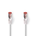 Nedis CAT6 Nätverkskabel, RJ45 hane, S/FTP, 15m - Vit