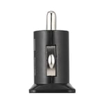 Triamisu 2 Port Mini Pocket Size Universal Dual USB Car Charger Adapter Bullet 5V 2.1A + 1A Car Charger For Mobile Phones Tablet PC - Black