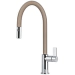 Franke Cappuccino Kitchen Sink tap Made of Granite (Fragranite) spout Ambient Pull 115.0289.532
