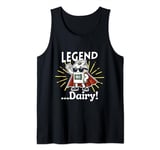 kawai Legendary Legend Dairy funny Milk Cool Hero sunglasses Tank Top