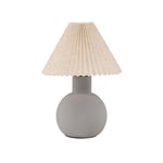 Vind Bordslampa Älvsborg Table Lamp - Concrete / Brown Fabric 50055-113