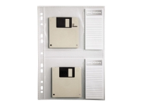 Hama - Blad för CD/DVD-pärm - kapacitet: 2 CD/DVD - transparent (paket om 10)