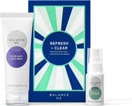 Balance Me Gift Set Refresh + Clear Congested Skin Serum, Pure Skin Face Wash, C
