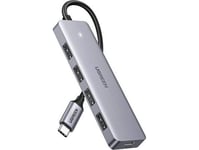 Usb Hub Ugreen Adapter 4In1 Ugreen Hub Usb-C To 4X Usb 3.0 + Usb-C (Gray)