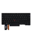 Lenovo - notebook replacement keyboard - with Trackpoint - Swiss - black - Laptop tagentbord - till ersättning - Schweizisk - Svart