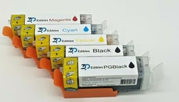 Edible Ink Cartridges Set Of 5 Canon TS705/TS6350 PGI-580 CLI-581 For  XXL Size