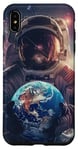Coque pour iPhone XS Max Astronautes Galaxie Espace Planètes Espace Astronaute