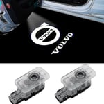 2 pièces lumières de bienvenue pour Volvo S90 S80l S60l Xc60 Led projecteur Laser lumière Logo porte lumière lampadaire Style d - Crea