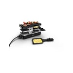Appareil a Raclette Tefal et grill, 2 personnes, Modulable, Prise intégrée pour brancher d'autres appareils, Plug & Share RE23