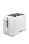 Essentials 2 Slice Toaster 6 Browning Controls Lightweight White SDA2453PL