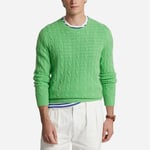 Polo Ralph Lauren The Iconic Cable-Knit Cashmere Jumper - Honeydew Green