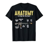 Anatomy of a Real Fast Pew Pewer Rifle Long-Barrelled Gifts T-Shirt