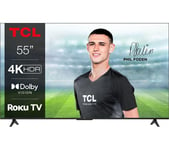 55" TCL 55RP630K Roku TV  Smart 4K Ultra HD HDR LED TV, Black