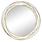 Large Round Antique Gold Mirror 92cm X 92cm